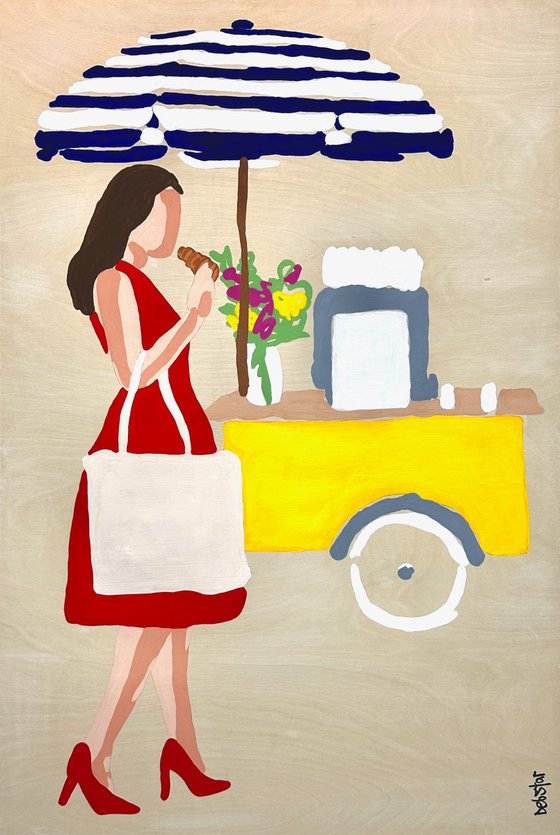 Snapshots of Summer Market 64cm x 94.5cm