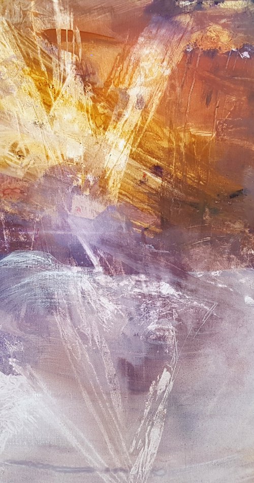 Chaos light large painting unique style by O KLOSKA by Kloska Ovidiu
