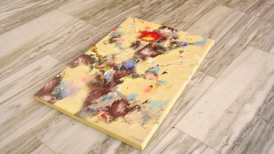 "Sunny Inspiration" Abstract painting on canvas