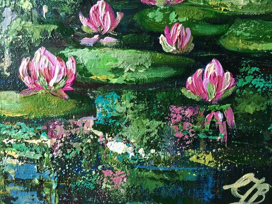 Reflections on a pond