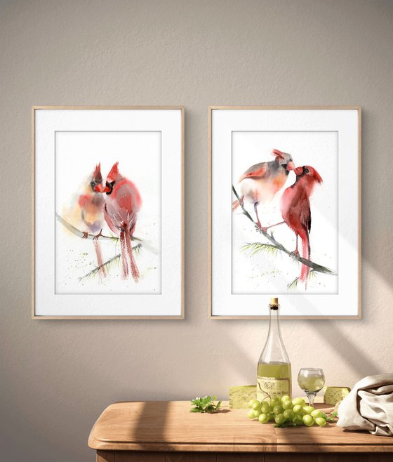 Cardinals - Diptych