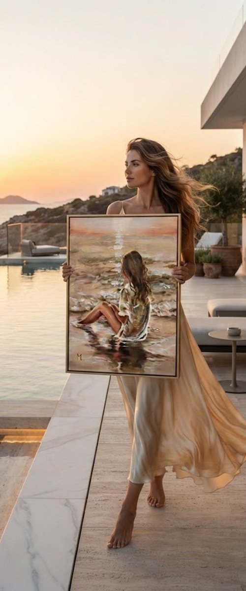 "  ON THE BEACH " by Monika Luniak