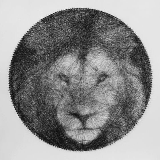 Lion Totem String Art