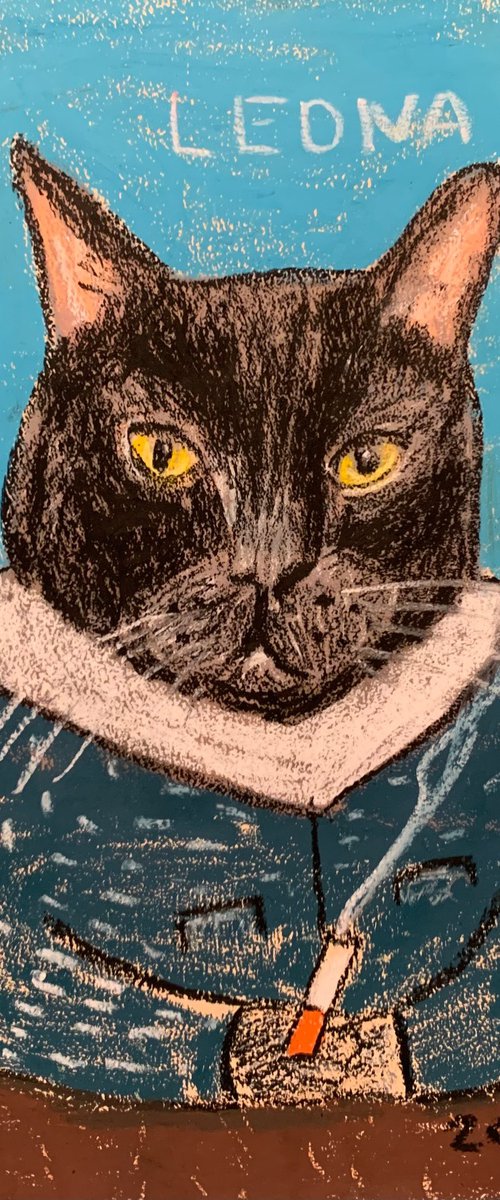 Smoking cat #18 by Pavel Kuragin