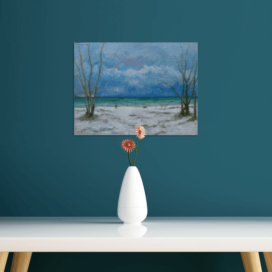 Winter Walk With A Dog