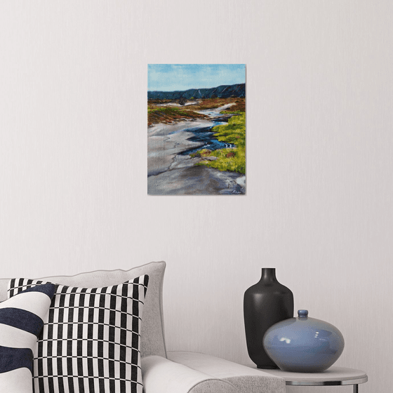 Landscape Mountain River Bend