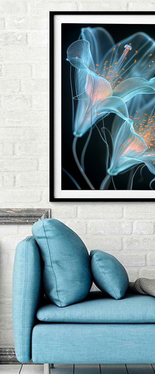 TRANSLUCENT LILY'S 3 B by MICHAEL FILONOW