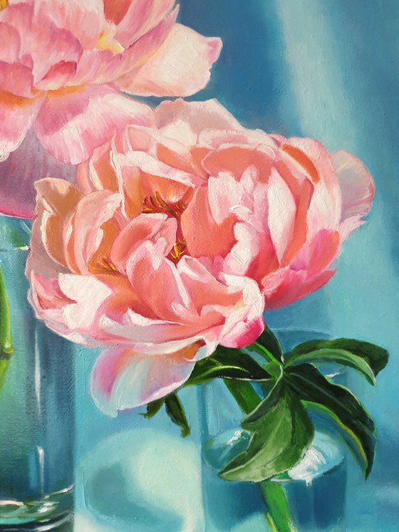 "Trio. "   peonies flower 2021