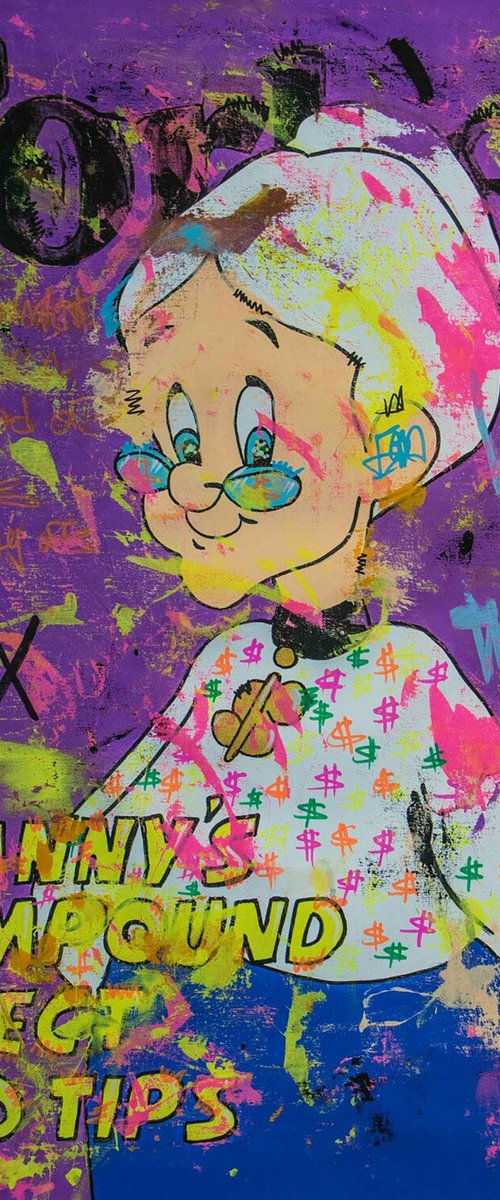 Granny s Compound Effect ft. Forbes Magazine by Carlos Pun Art