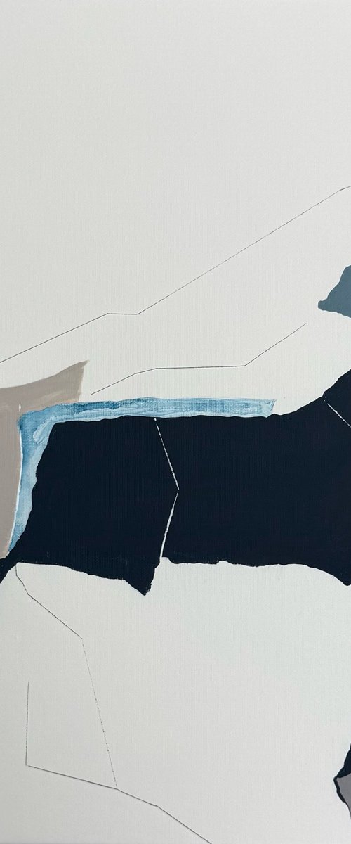 Balance in Blue 50*50 cm by Daria Vergina