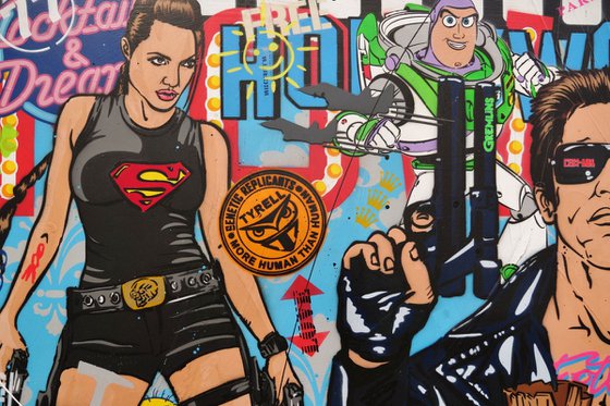 Godly Cinematica 240cm x 100cm Textured Urban Pop Art