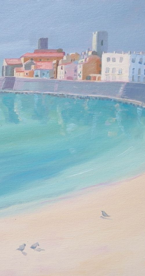 Plage de la Gravette, Antibes by Mary Stubberfield