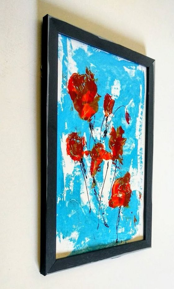 Abstract Red Roses