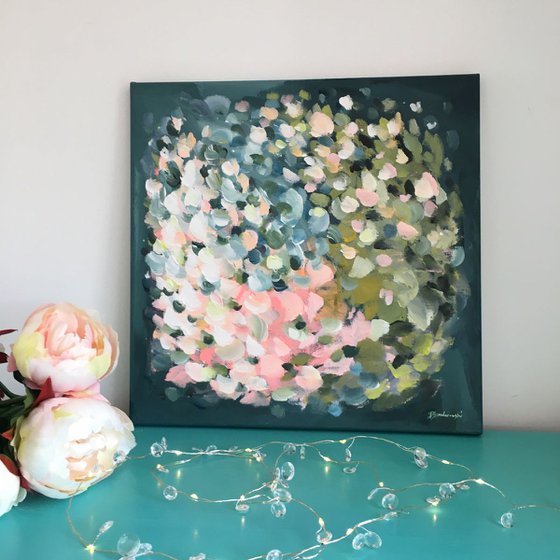 Pastel Abstract Floral Painting 'The Entrance'