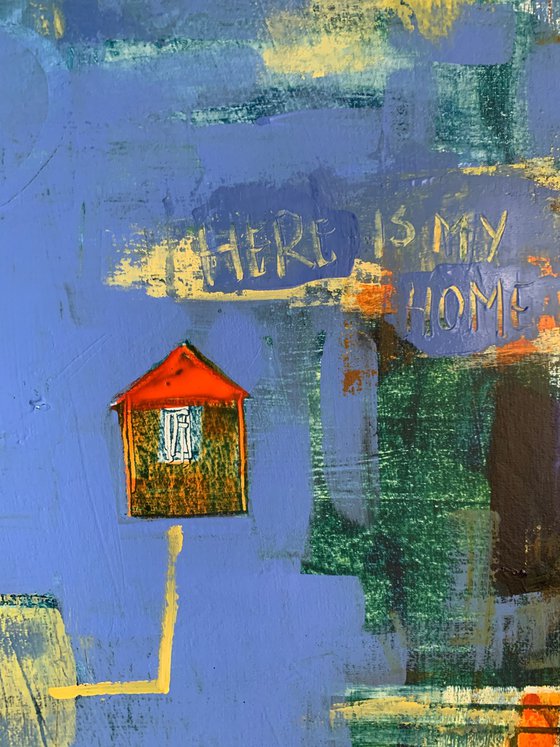 The road home in the blue