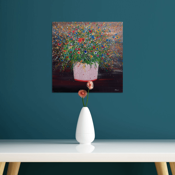 Posy- wildflower still life painting