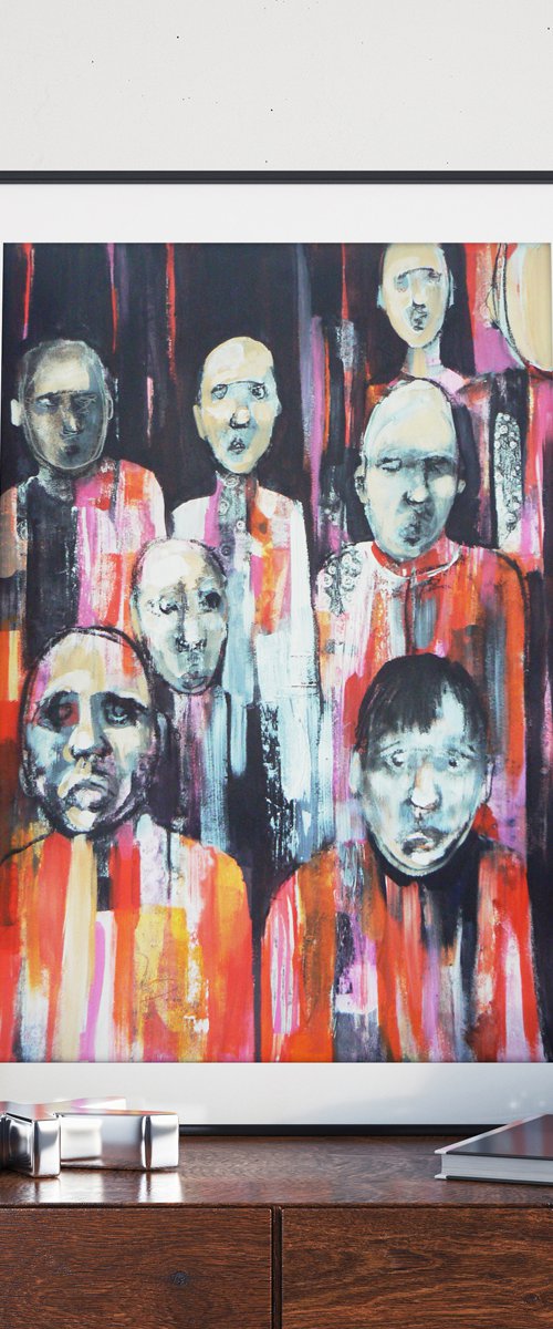 Study of a crowd #19 by Carolynne Coulson
