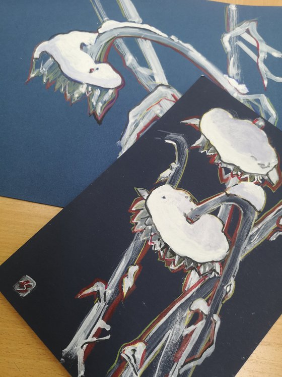 Winter. Sunflowers.№2