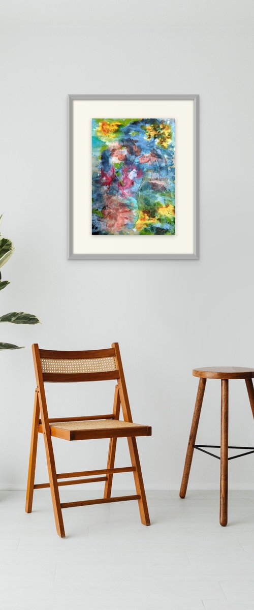Flower Garden in Heavy Rain by Shelli Finch