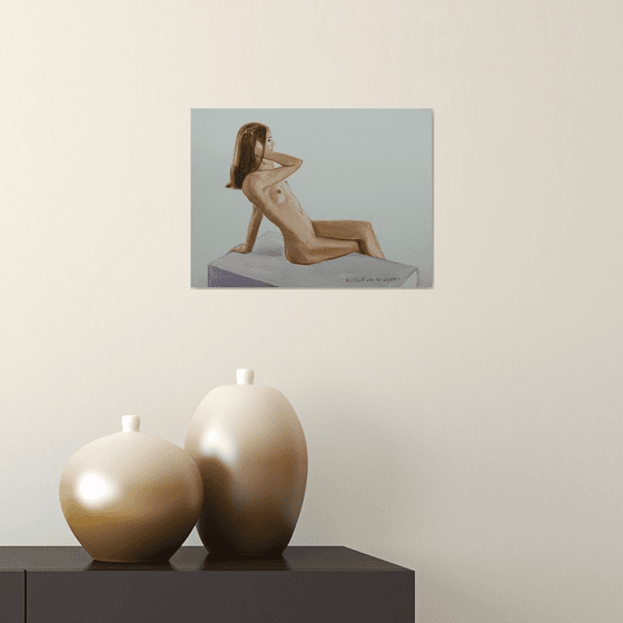 Seated female nude