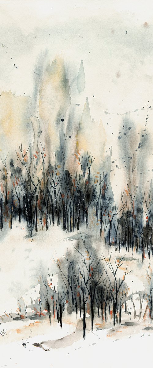 Frosty Winter Day by Aniko Hencz