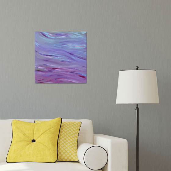 Glare - 50x50 cm, Original abstract painting, oil on canvas