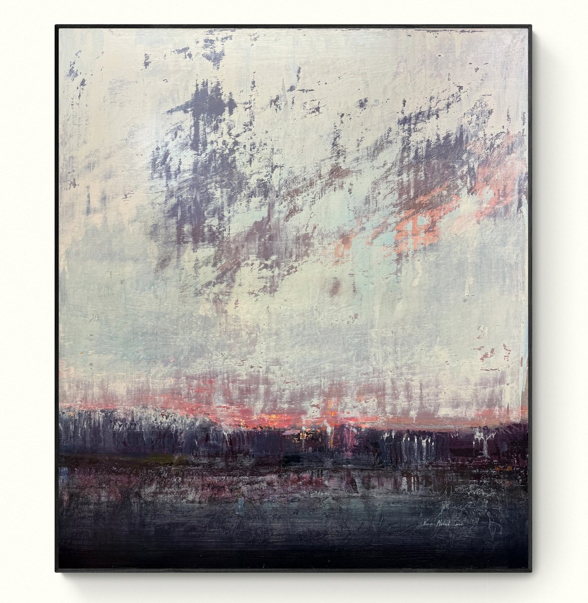 Abstract Acrylic Painting By Nazarii Medvid, 39 X 47", Depth Of Nature 398, Original Artwork