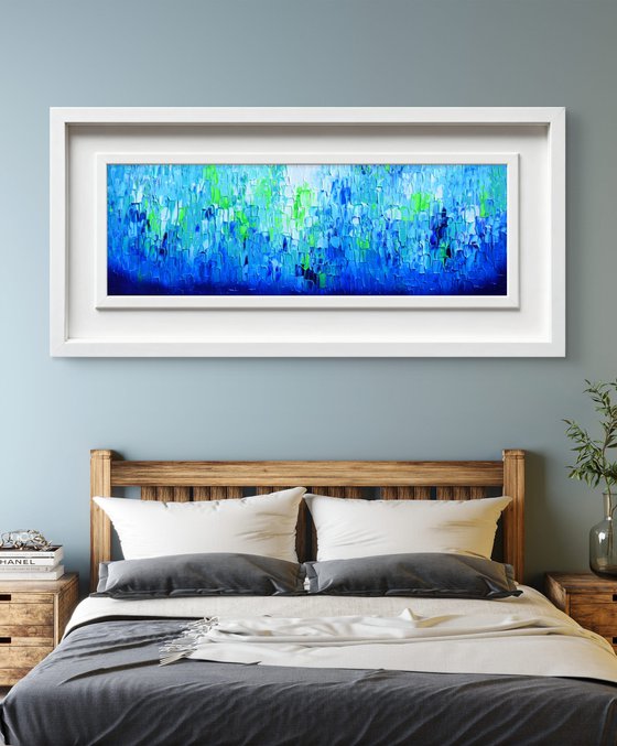 Relief Blue 32 - Large Abstract Ocean