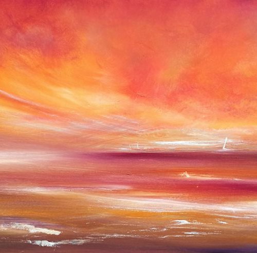 Enlightenment,  Seascape, PANORAMIC by Mel Graham