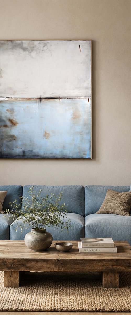 Gray with blue I by Maja Gajewska
