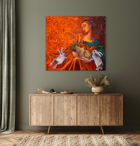 Madonna with Rabbits