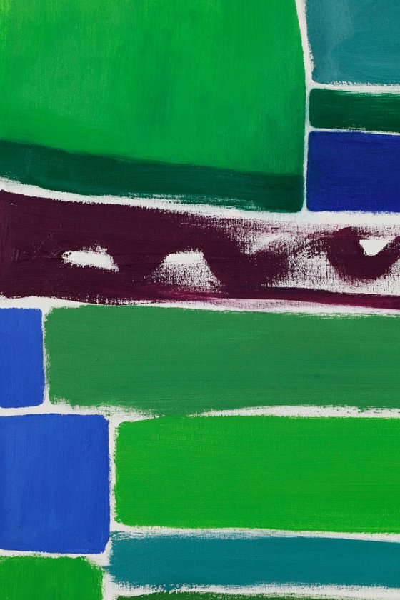 Squares / Green Purple