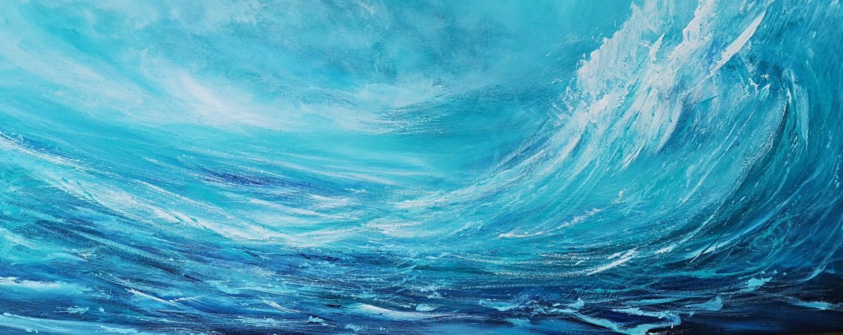 Pure Surf VI - seascape, surf by Mel Graham