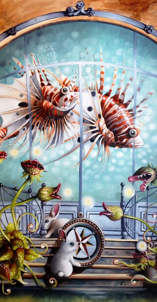Series little  fish portrait : We lost the route for the south by Valentina Toma' aka Zoe Chigi