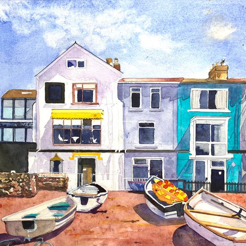 Teignmouth Back Beach Cottages by Bee Inch