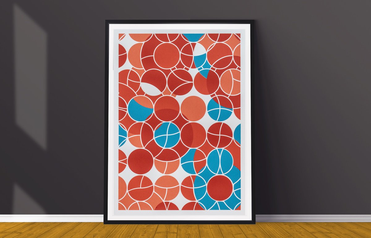 Dots and Circles on grid by Marcus Gavin