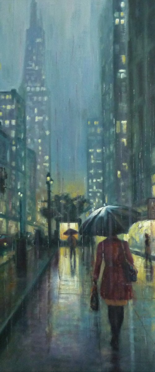 Evening Downpour by Martin J Leighton