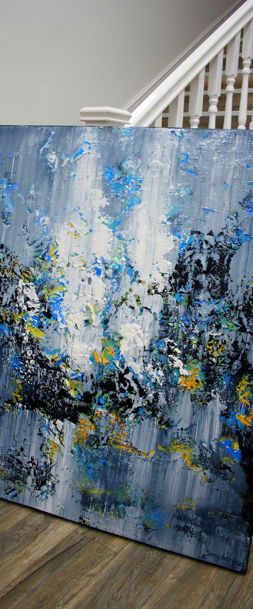 120x100cm. / Abstract painting / Abstract 107 by Alex Senchenko
