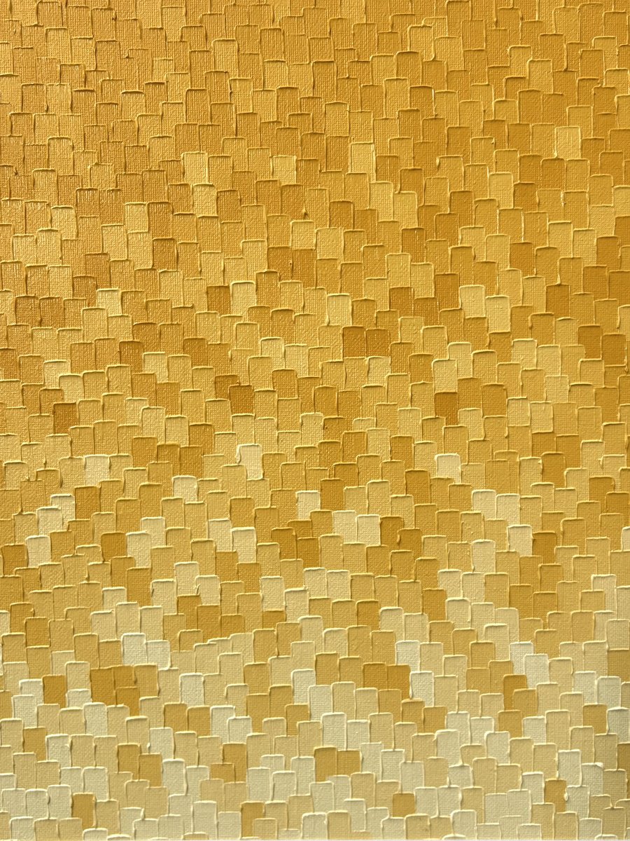 Organic Abstract Oil Painting By Meredith B. Studios, 16 X 20", Honeycomb Bloom, Original Artwork