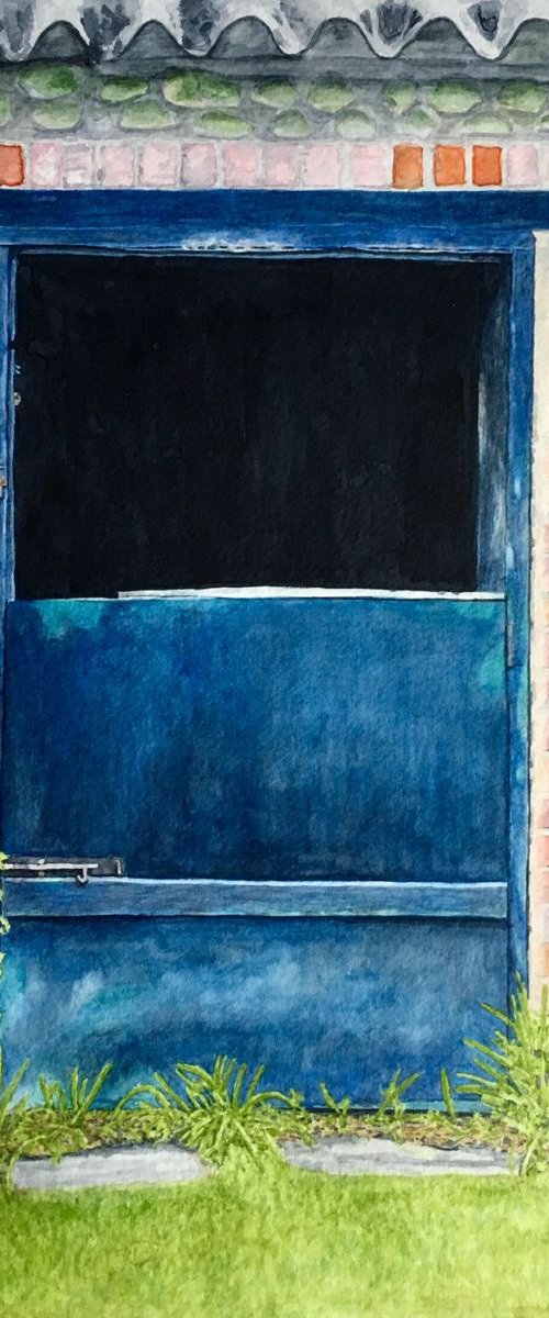 Blue door by Jessica Probolus