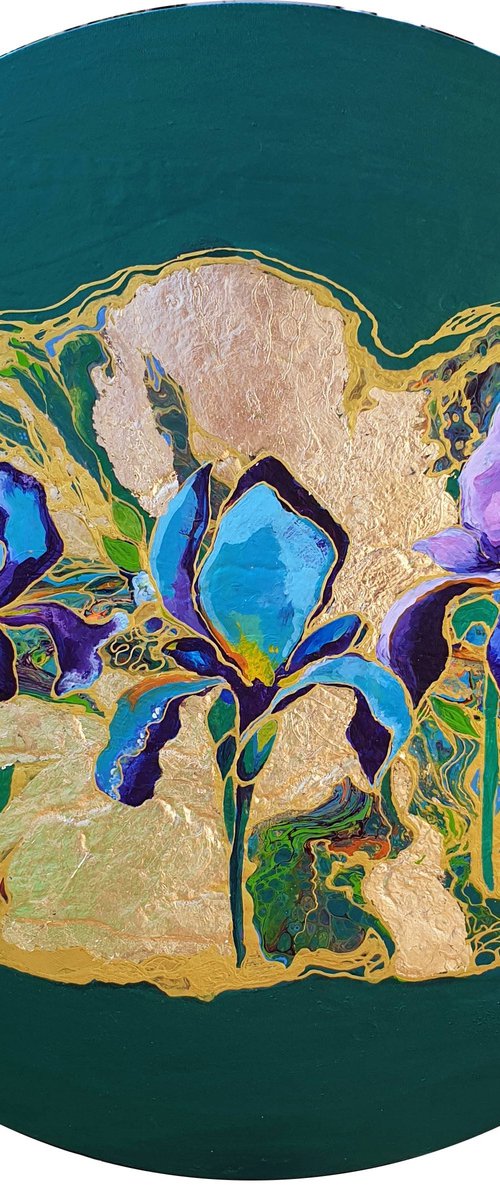Iris flower by Tamar Mindiashvili-Adamia