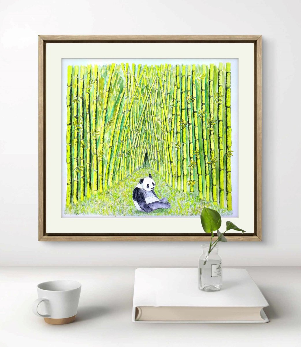 Illustrative Animal Watercolour By Marian Gorin, 23 X 18", Loneliness, Original Artwork