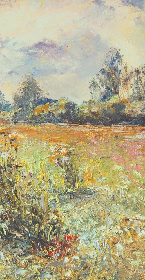 Late summer field by Mikhail  Nikitsenka