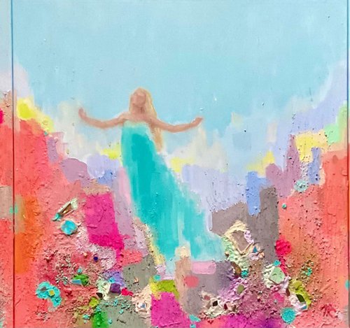 HEAVENLY AND EARTHLY, triptych by Vera Klimova