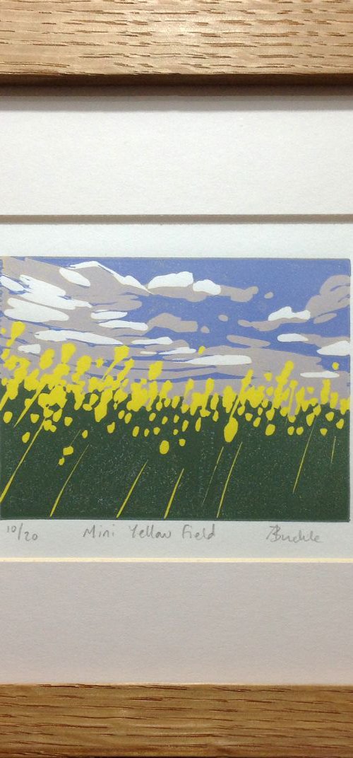 Mini Yellow Field, framed by Alexandra Buckle