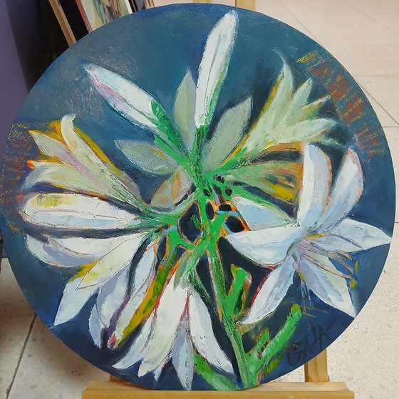 Bright flowers- triptych