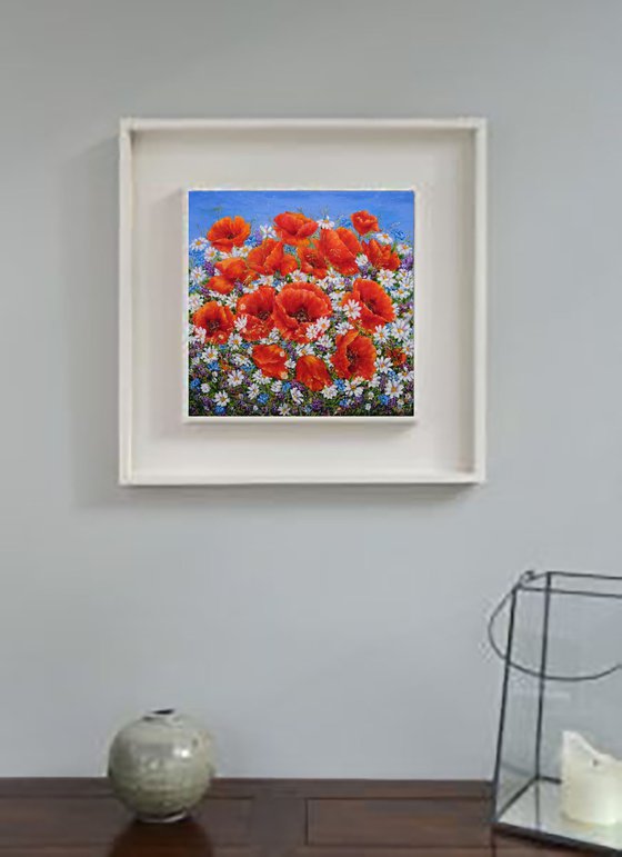 Poppies with Wildflowers.