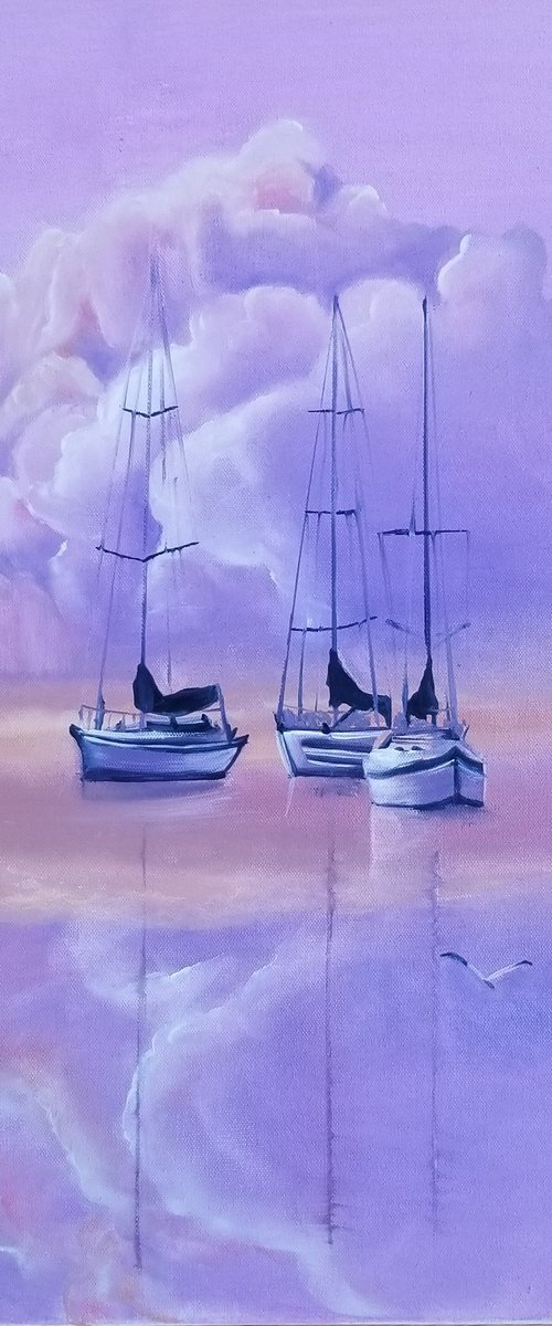 Marshmallow Clouds by Alexandra Tomorskaya/Caramel Art Gallery