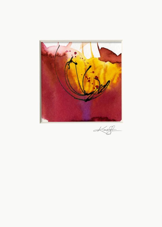 Soul Flower Collection 12 - 3 Flower Paintings by Kathy Morton Stanion