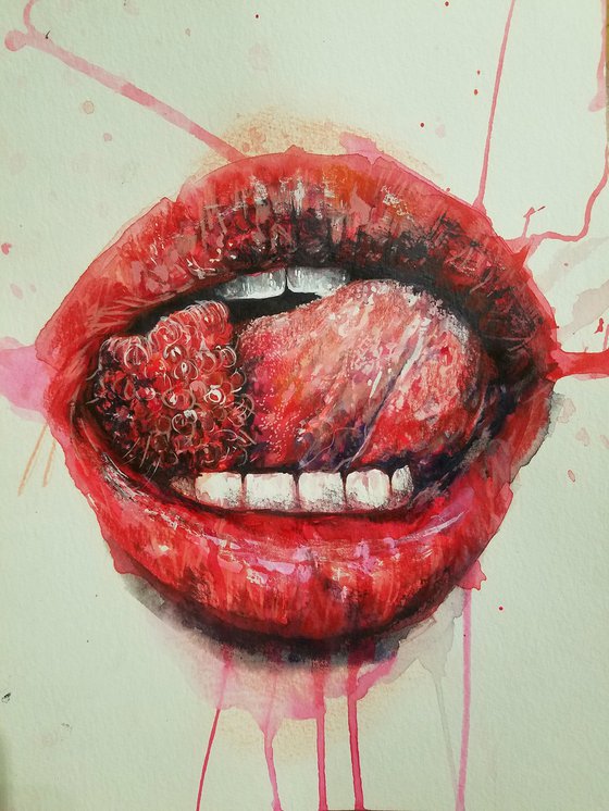 Raspberry lips